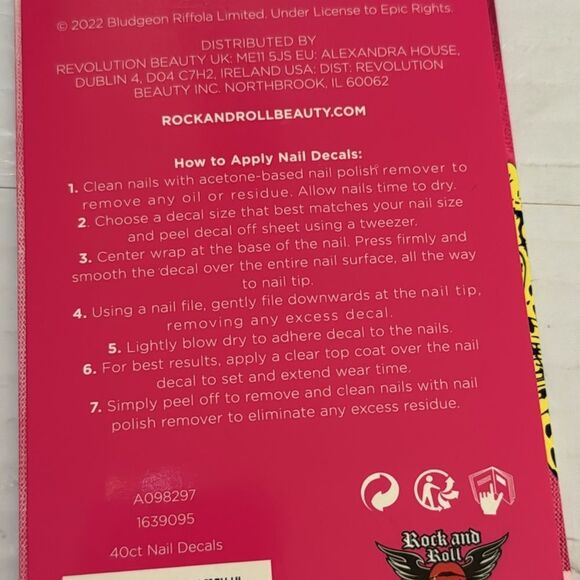 Def Leppard Rock & Roll Beauty 40ct Self adhesive nail strips bundle - Picture 7 of 7